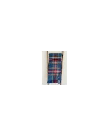 Plaid tartan STEWART Navy - Couverture douce en laine Bronte by Moon anglaise plaid tartan ecossais 100 laine highland