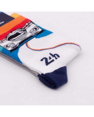 Lemans Retro Racer - cool socks Heel Tread funny crazy cute cool best pop socks for women men