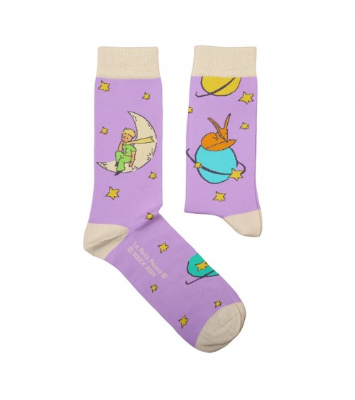 Purple Planets - The Little Prince Socks Sock Affairs funny crazy cute cool best pop socks for women men