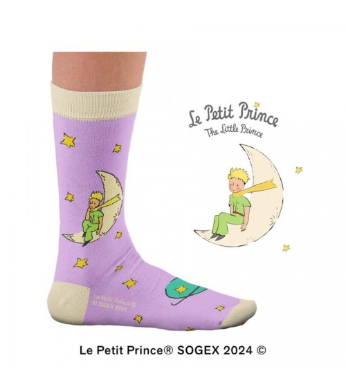 Purple Planets - The Little Prince Socks Sock Affairs funny crazy cute cool best pop socks for women men