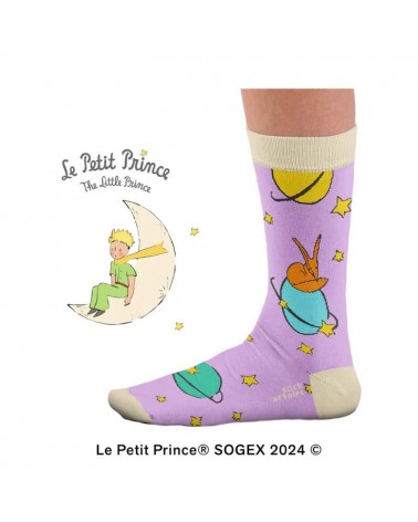 Purple Planets - The Little Prince Socks Sock Affairs funny crazy cute cool best pop socks for women men