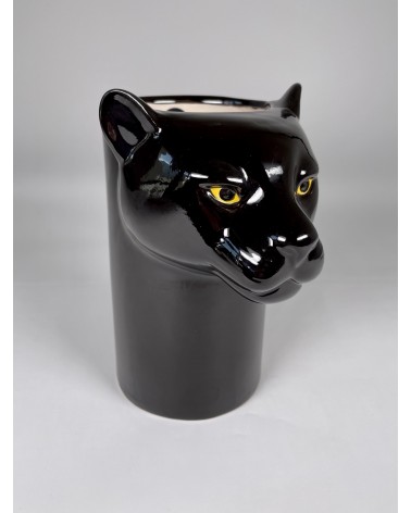Panther - Kitchen Utensil Pot Quail Ceramics
