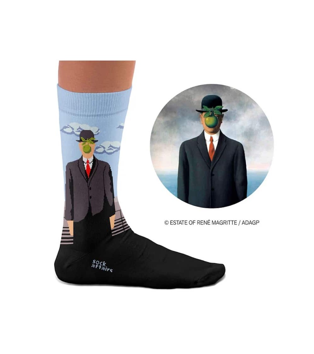 Il figlio dell'uomo - Calzini René Magritte Curator Socks calze da uomo per donna divertenti simpatici particolari