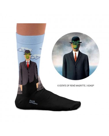 The Son of Man - René Magritte Socks Curator Socks funny crazy cute cool best pop socks for women men