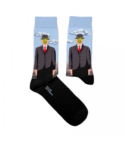 Il figlio dell'uomo - Calzini René Magritte Curator Socks calze da uomo per donna divertenti simpatici particolari