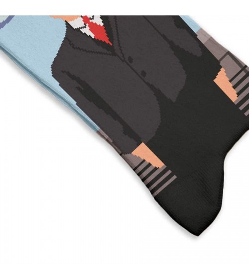 Le fils de l'homme - Chaussettes René Magritte Curator Socks calendrier de l avent chaussettes jolies chausset pour homme fem...