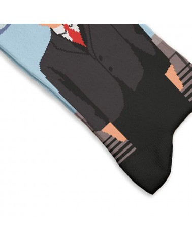 Le fils de l'homme - Chaussettes René Magritte Curator Socks calendrier de l avent chaussettes jolies chausset pour homme fem...