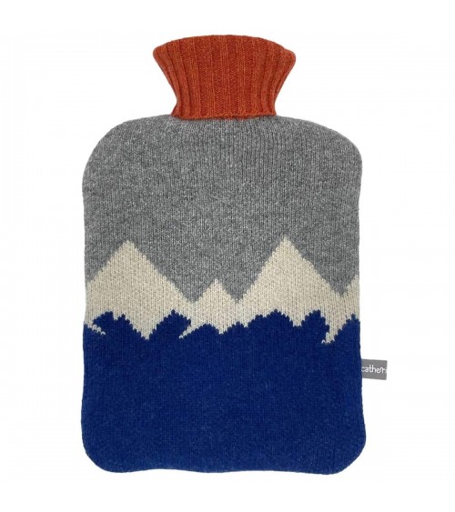 Navy Mountains - Hot water bottle with wool cover Catherine Tough best luxury cool nice cute portable