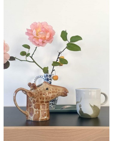 Milk jug - Giraffe Quail Ceramics small pitcher coffee mini milk jugs