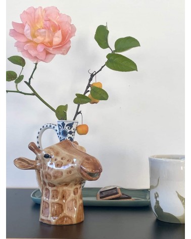 Milk jug - Giraffe Quail Ceramics small pitcher coffee mini milk jugs