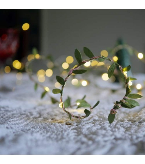 Green leaves - Fairy Lights Melanie Porter lighted illuminated decoration indoor bedroom