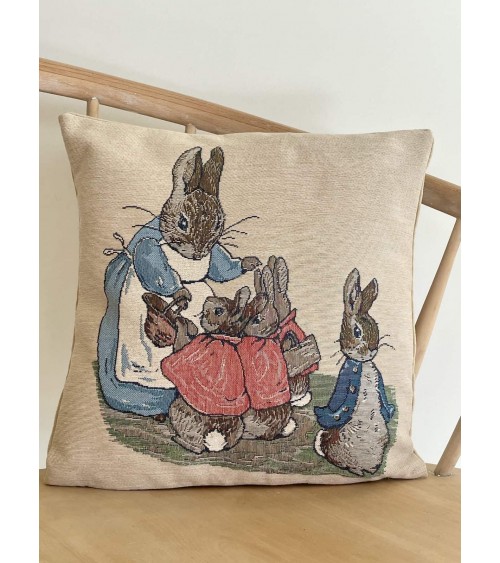 Pierre Lapin de Beatrix Potter - Housse de coussin décoratif Yapatkwa coussins décoratifs pour canapé salon deco original suisse