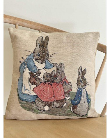 Pierre Lapin de Beatrix Potter - Housse de coussin décoratif Yapatkwa coussins décoratifs pour canapé salon deco original suisse