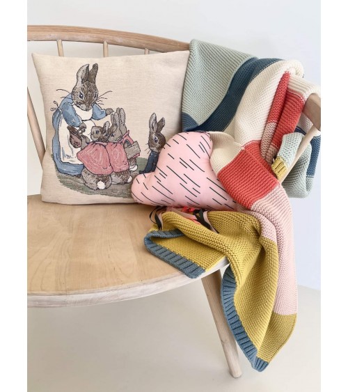 Pierre Lapin de Beatrix Potter - Housse de coussin décoratif Yapatkwa coussins décoratifs pour canapé salon deco original suisse