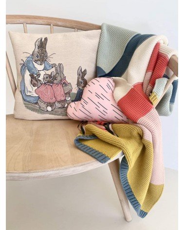 Pierre Lapin de Beatrix Potter - Housse de coussin décoratif Yapatkwa coussins décoratifs pour canapé salon deco original suisse