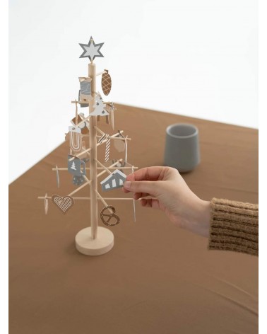 ADVENT TREE - albero calendario dell avvento in legno Jurianne Matter Decorazioni natalizie eleganti particolari decoro natal...