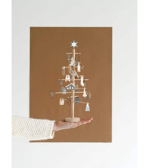 ADVENT TREE - arbre calendrier de l'avent original en bois Jurianne Matter decoration noel decor déco de noel 2024 maison fai...