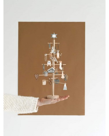 ADVENT TREE - albero calendario dell avvento in legno Jurianne Matter Decorazioni natalizie eleganti particolari decoro natal...