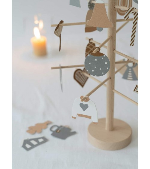 ADVENT TREE - arbre calendrier de l'avent original en bois Jurianne Matter decoration noel decor déco de noel 2024 maison fai...