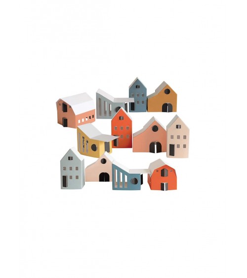 SAMLET tiny houses - Paper houses - decorative objects Jurianne Matter original kitatori switzerland