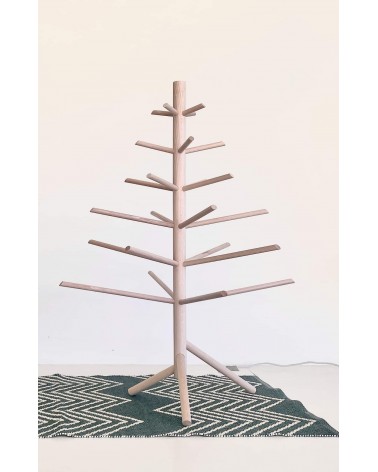 Albero di Natale piccolo in legno bellissimi particolari decorato addobbati eleganti moderno