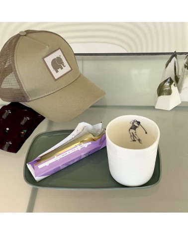 Golfer - Mug, Tasse, Kaffeebecher, Teetasse Keramiek van Sophie kaffeetassen teetasse grosse lustige schöne kaufen