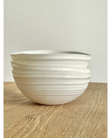 Hug - fine porcelain bowl Keramiek van Sophie ramen salad fruit pasta soup cereal ceramic bowl