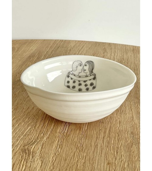 Hug - fine porcelain bowl Keramiek van Sophie ramen salad fruit pasta soup cereal ceramic bowl