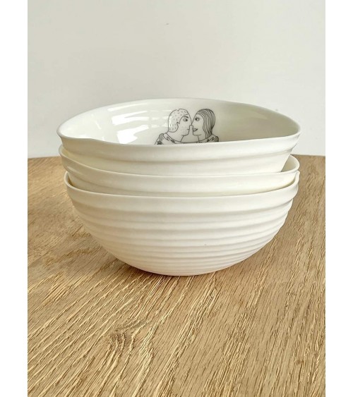 Hug - fine porcelain bowl Keramiek van Sophie ramen salad fruit pasta soup cereal ceramic bowl