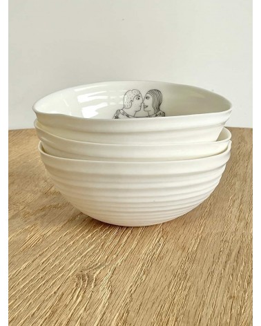 Hug - fine porcelain bowl Keramiek van Sophie ramen salad fruit pasta soup cereal ceramic bowl