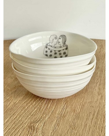 Hug - fine porcelain bowl Keramiek van Sophie ramen salad fruit pasta soup cereal ceramic bowl