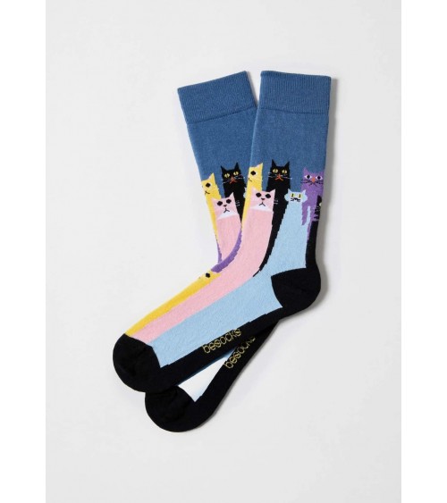 BeCatsGang - Lustige Socken mit motiv Katze Besocks socke kuschelsocken für damen lustig herren farbige coole socken