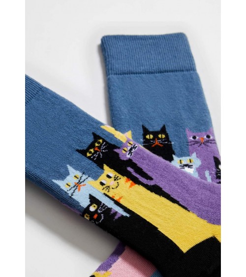 BeCatsGang - Lustige Socken mit motiv Katze Besocks socke kuschelsocken für damen lustig herren farbige coole socken