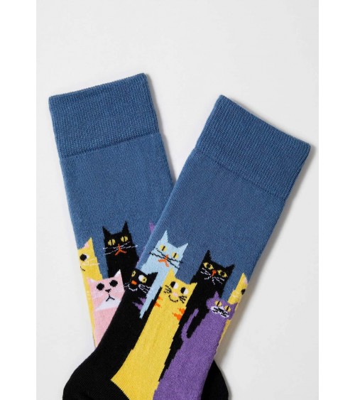 BeCatsGang - Chaussettes fantaisie en coton bio - motif Chat Besocks calendrier de l avent chaussettes jolies chausset pour h...