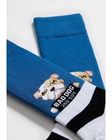 BeBadDog - Chaussettes fantaisie en coton bio - motif Chien Besocks calendrier de l avent chaussettes jolies chausset pour ho...