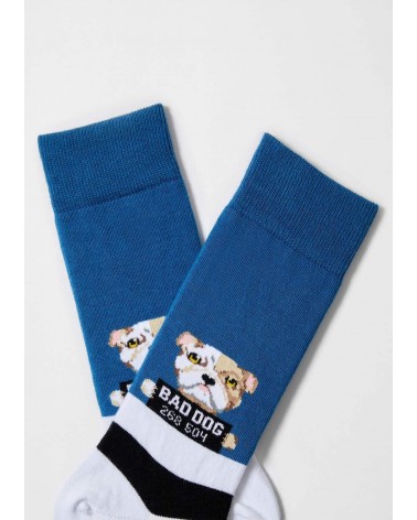 BeBadDog - Chaussettes fantaisie en coton bio - motif Chien Besocks calendrier de l avent chaussettes jolies chausset pour ho...