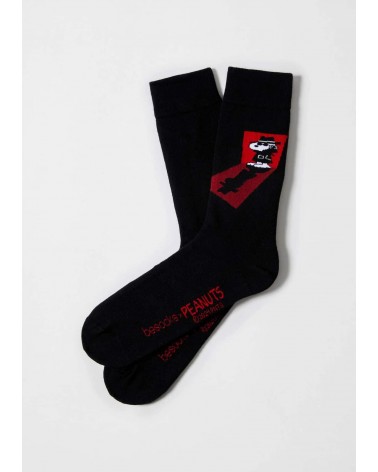 Be Snoopy Detective - Calze divertenti in cotone bio - nero Besocks calze da uomo per donna divertenti simpatici particolari