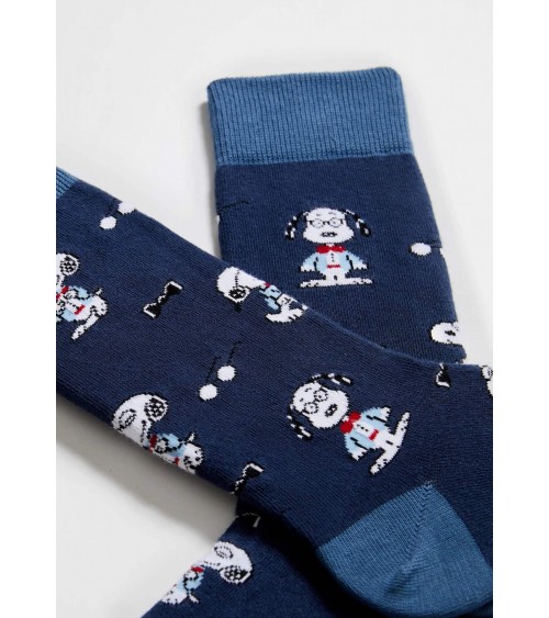 Be Snoopy Preppy - Socken mit motiv aus bio Baumwolle - Blau Besocks socke kuschelsocken für damen lustig herren farbige cool...