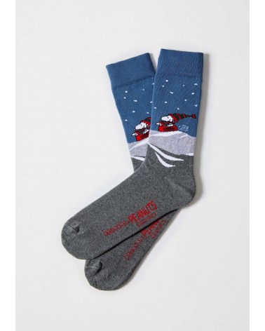 Be Snoopy Ski - Funny Organic cotton socks Besocks funny crazy cute cool best pop socks for women men