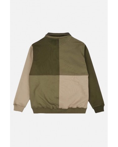 Felpa Color Block Half Zip - Gothic Olive Trendsplant felpe da per uomo donna cool svizzera