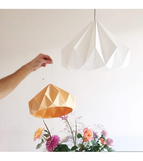 Chestnut Abricote - Abat-jour en papier, lampe suspension design Studio Snowpuppe lampe moderne original