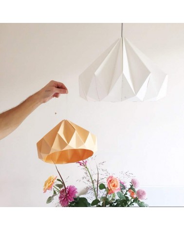 Chestnut Abricote - Abat-jour en papier, lampe suspension design Studio Snowpuppe lampe moderne original