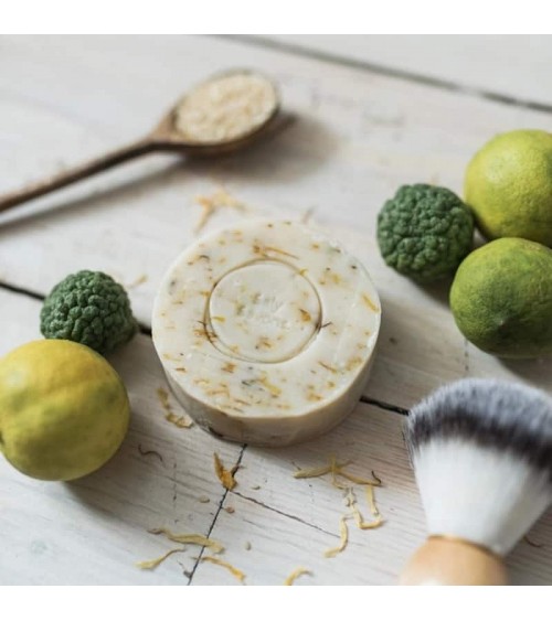 Sesam und Zitrusfrüchte - feste Bio Seife, Naturseife Saly Savons handgemachte Seifen Seifenstück Vegan natur natürliche seif...