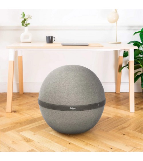 Palla Bloon Urban Grigio chiaro - Sedia ufficio ergonomica Bloon Paris palla da seduta pouf gonfiabile