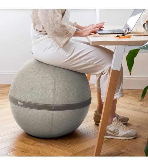 Palla Bloon Urban Grigio chiaro - Sedia ufficio ergonomica Bloon Paris palla da seduta pouf gonfiabile