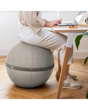 Palla Bloon Urban Grigio chiaro - Sedia ufficio ergonomica Bloon Paris palla da seduta pouf gonfiabile