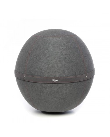 Palla Bloon Urban Grigio silice - Sedia ufficio ergonomica Bloon Paris palla da seduta pouf gonfiabile