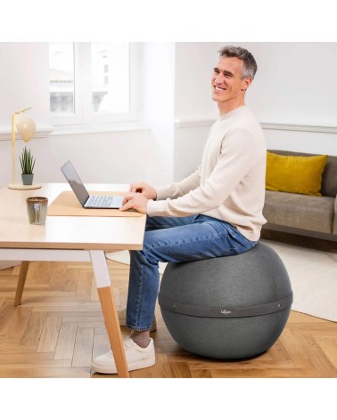 Sitting ball Bloon Urban Silica Grey - Chair ball yoga excercise balance ball chair for office