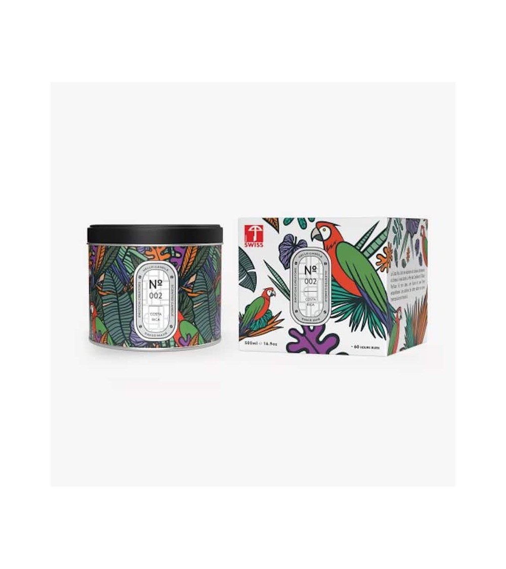 N°2 Costa Rica - Bougie parfumée naturelle artisanale  artisanale maison originale naturelle suisse