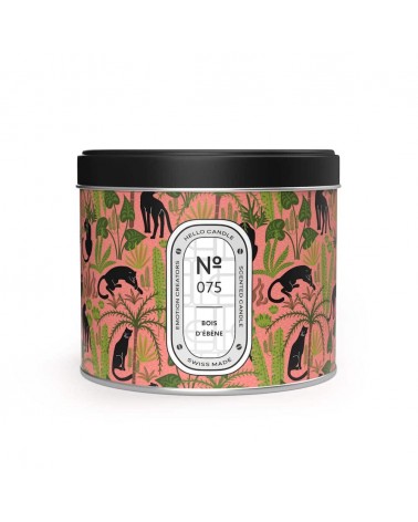 N°75 Bois d'ebène - Bougie parfumée naturelle artisanale  artisanale maison originale naturelle suisse